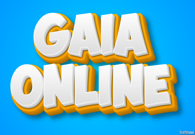 Gaia Online Efecto de texto