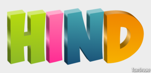 Hind Text Effect