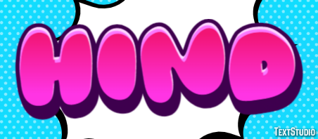 Hind Text effect