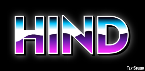 Hind Text effect
