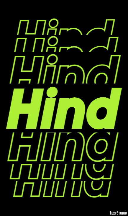Hind Text Effect