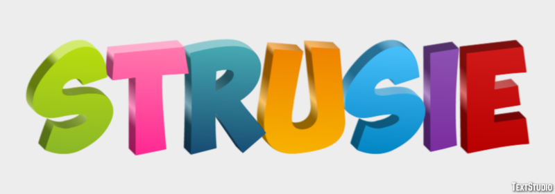 Strusie Effet de texte