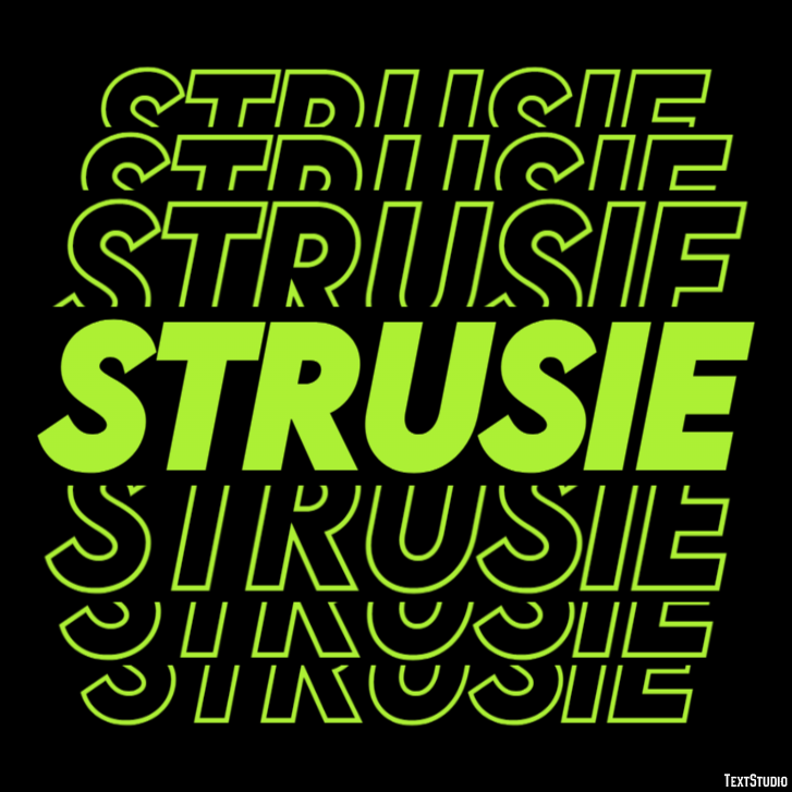 Strusie Effet de texte