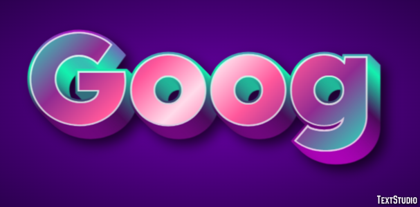Goog Tekst Effect