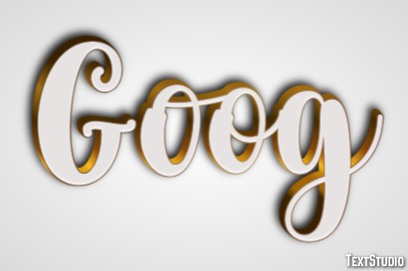 Goog Text effect