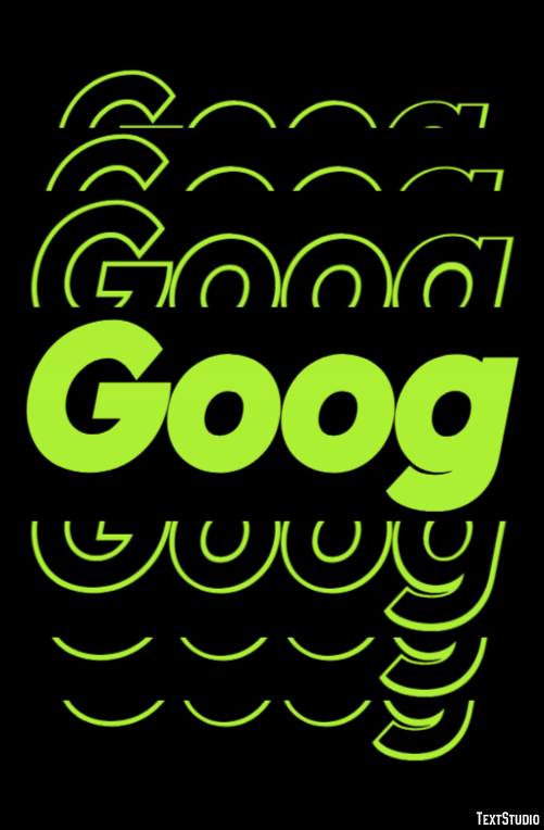 Goog Text effect