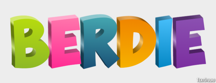Berdie Tekst Effect