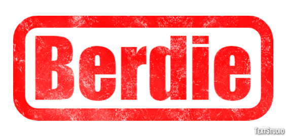 Berdie Text effect