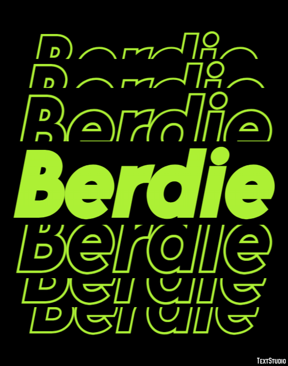 Berdie Text Effect