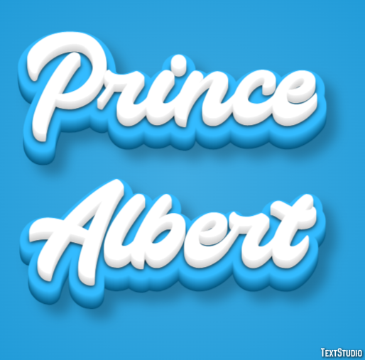 Prince Albert Efekt tekstowy