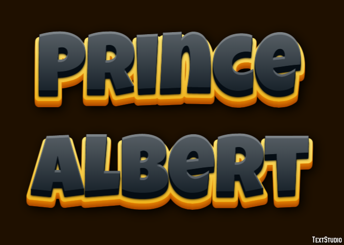 Prince Albert Efekt tekstowy