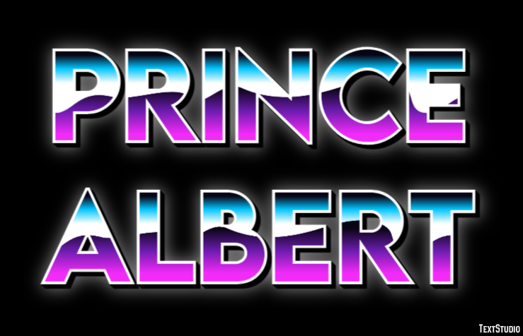 Prince Albert Efekt tekstowy