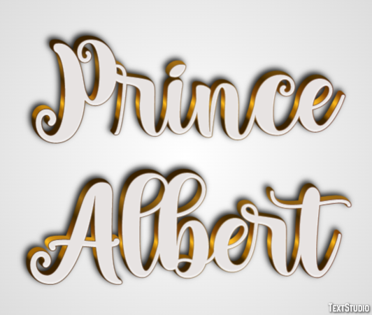 Prince Albert Efekt tekstowy
