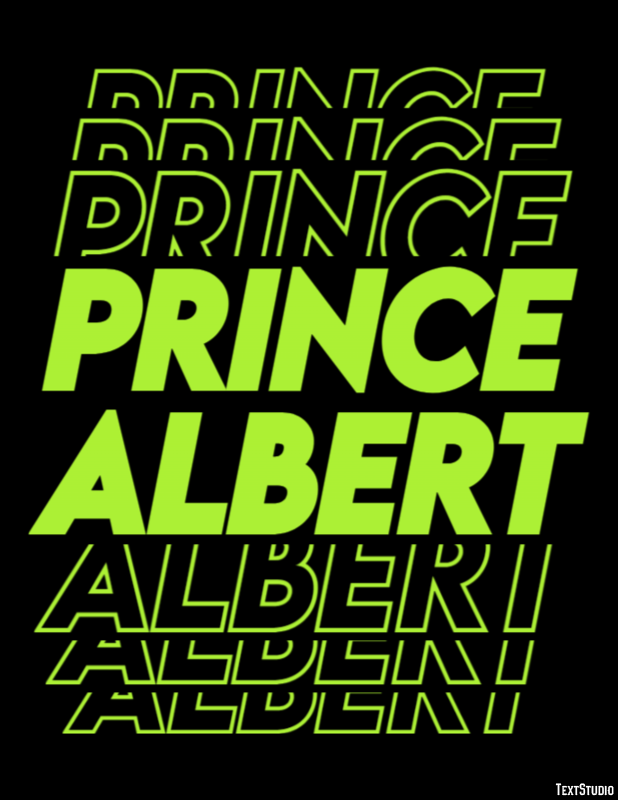 Prince Albert Efekt tekstowy