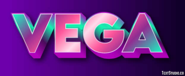 Vega Texteffekt