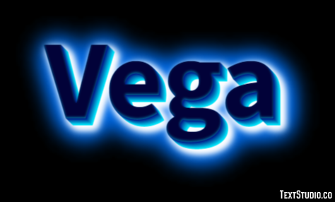 Vega Tekst Effect