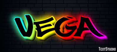 Vega Efecto de texto