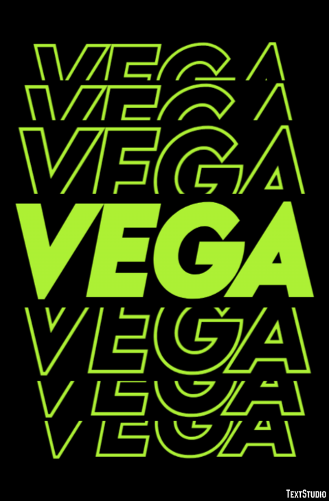 Vega Texteffekt