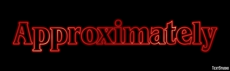 Approximately Text Effect