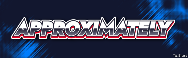 Approximately Text effect