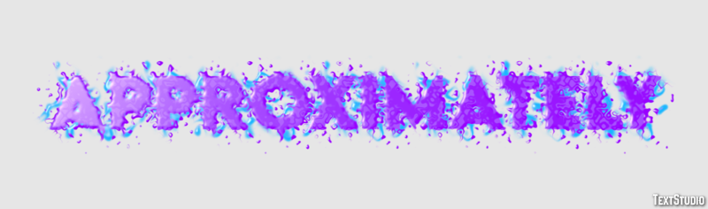 Approximately Text Effect
