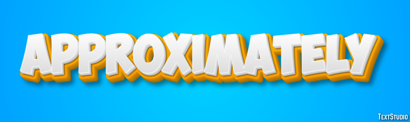 Approximately Text Effect