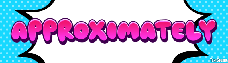 Approximately Text effect