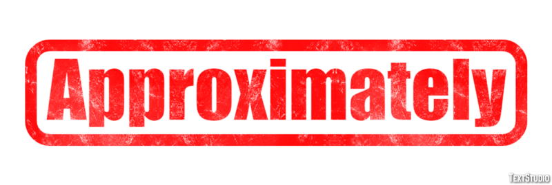 Approximately Text effect