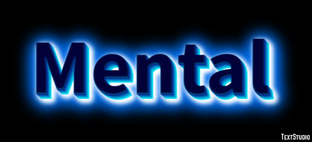 Mental Efeito de texto