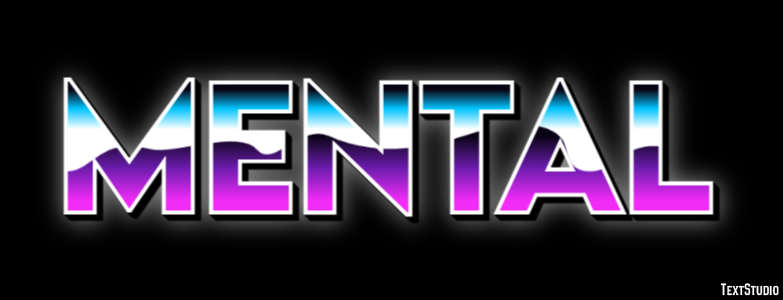 Mental Efeito de texto