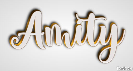 Amity Efeito de texto