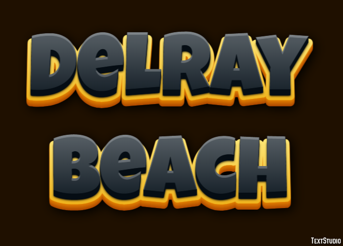 Delray Beach Efekt tekstowy