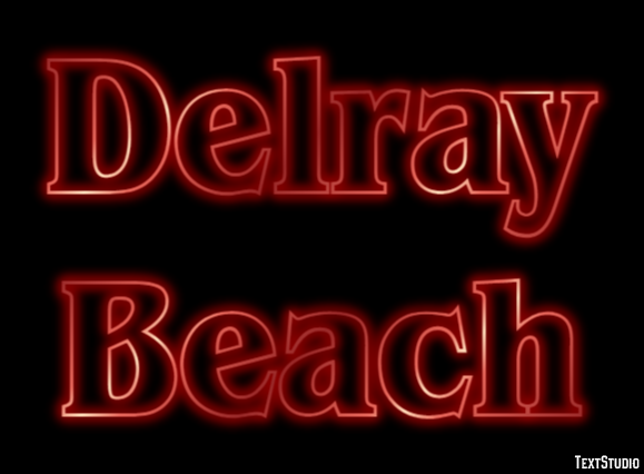 Delray Beach Efekt tekstowy