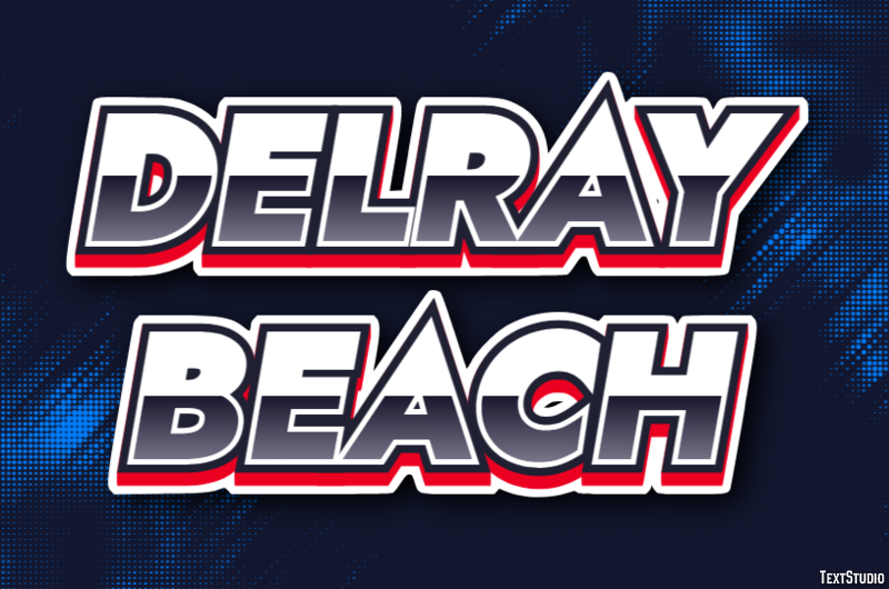 Delray Beach Efekt tekstowy