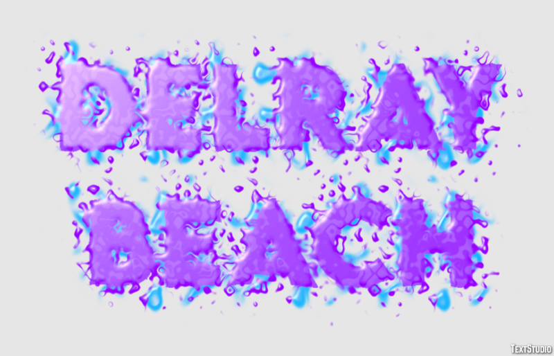 Delray Beach テキスト効果