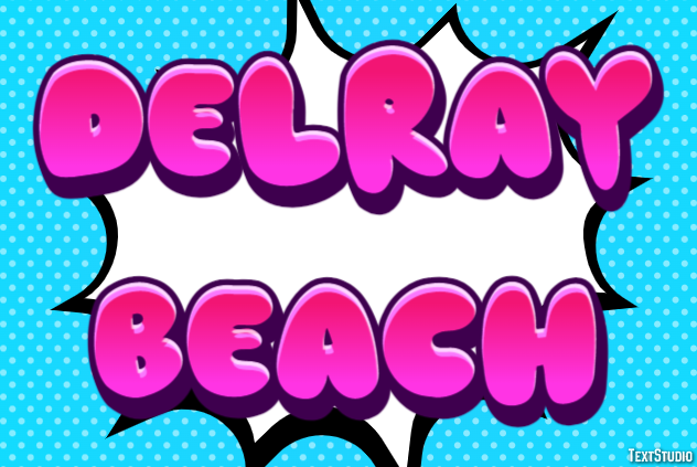Delray Beach Efekt tekstowy