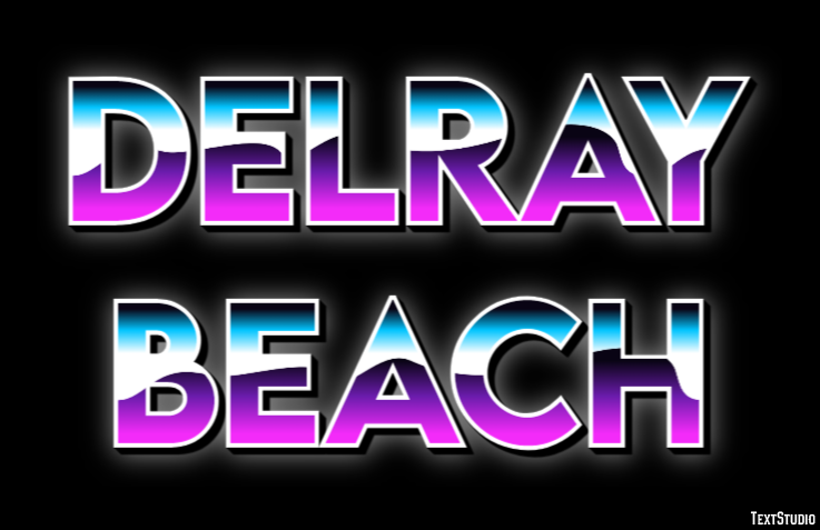 Delray Beach Efekt tekstowy