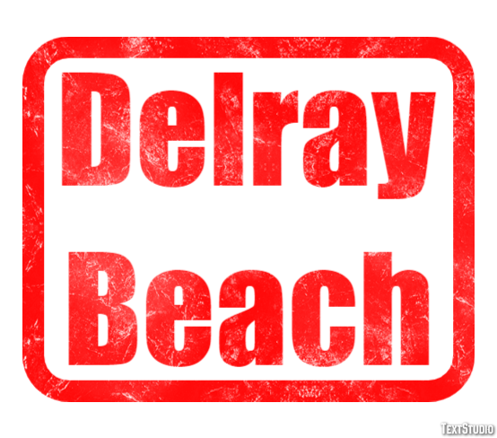 Delray Beach Efekt tekstowy