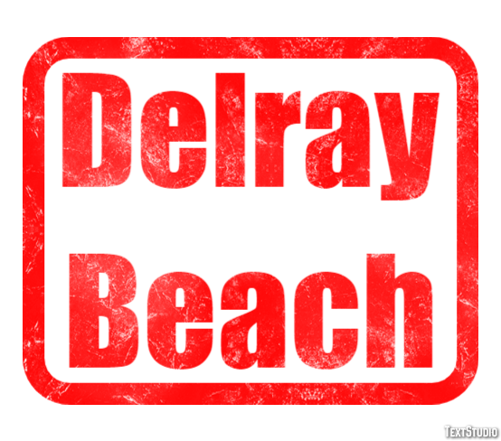Delray Beach Efekt tekstowy