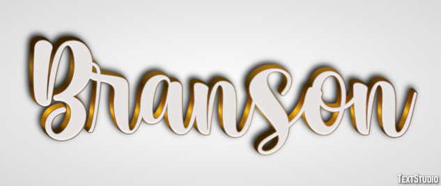 Branson Texteffekt