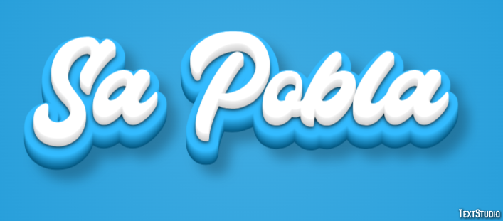 Sa Pobla Эффект текста