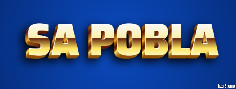 Sa Pobla Efeito de texto