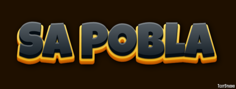 Sa Pobla Efeito de texto