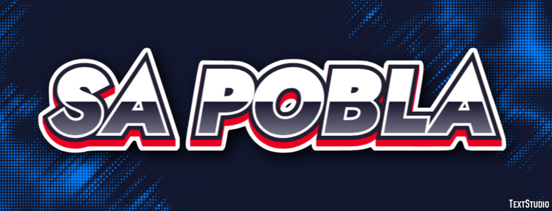 Sa Pobla Efecto de Texto