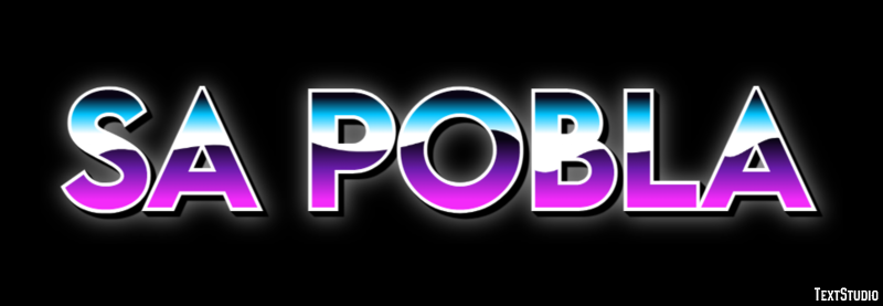 Sa Pobla Efecto de Texto