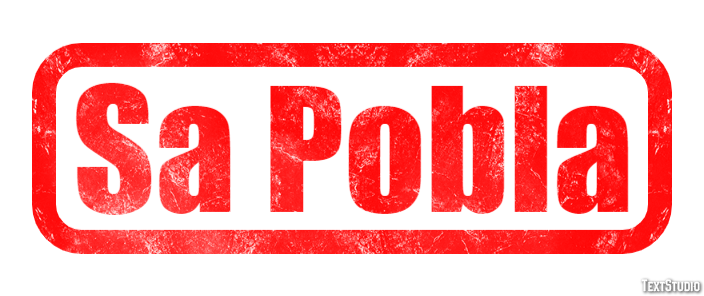 Sa Pobla Efecto de Texto