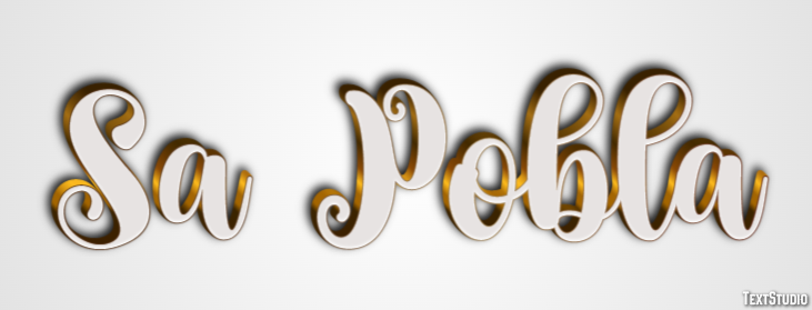 Sa Pobla Efeito de texto