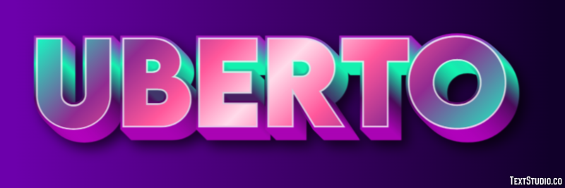 Uberto Effetto testo