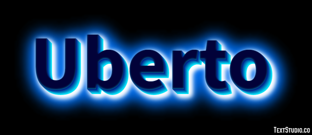 Uberto Effetto testo
