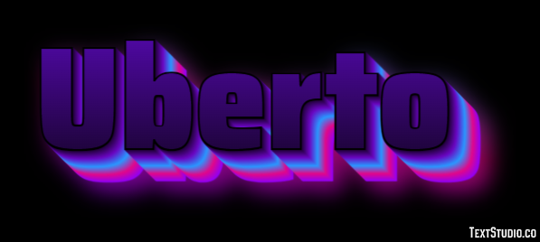 Uberto Effetto testo